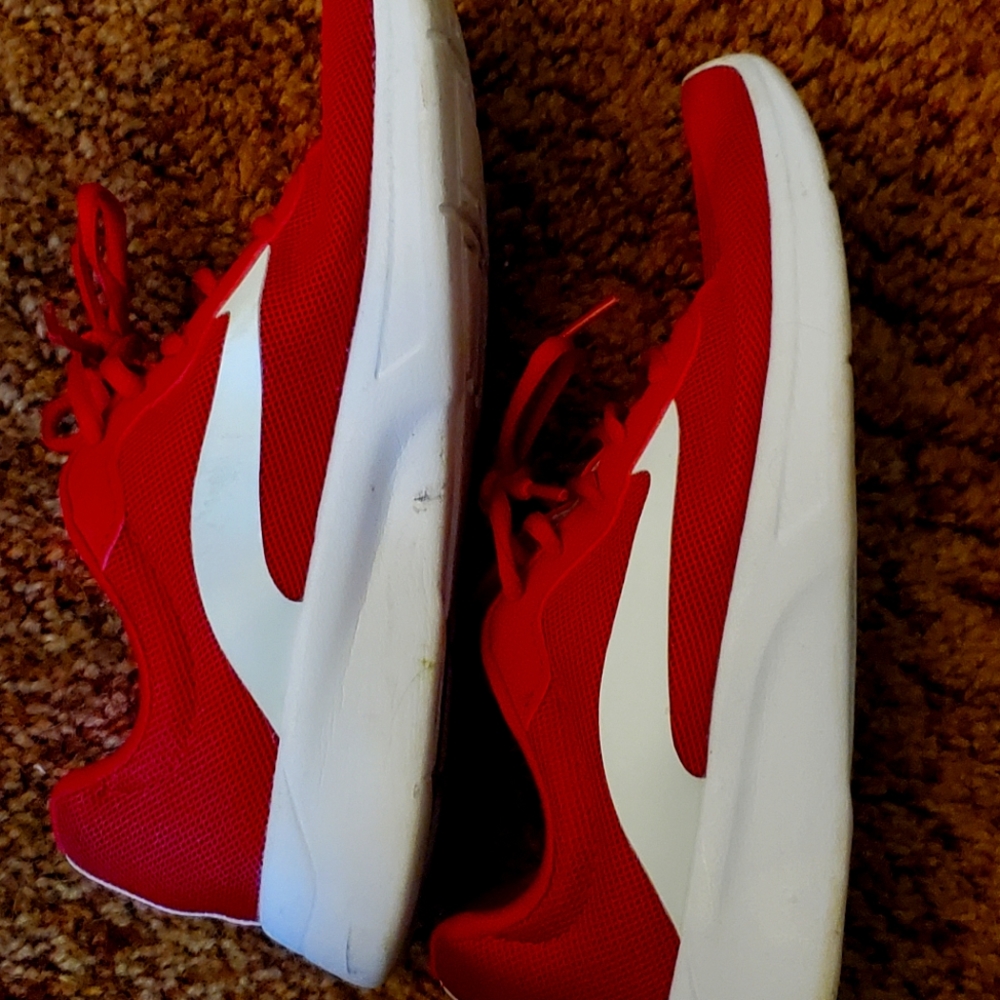 Red Athletic memory foam sneakers